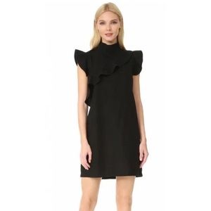 Black linen mini dress by McGuire